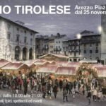 Mercatini di Natale ad Arezzo. Villaggio tirolese in piazza Grande