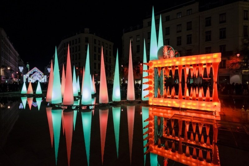 Festa delle luci Lione Luci arstiche a Lione