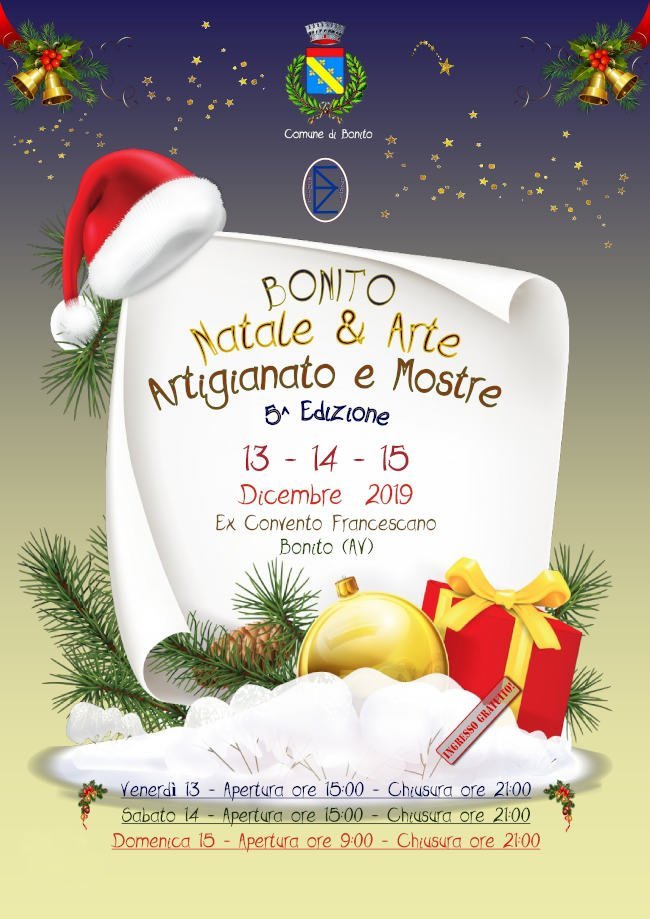 mercatini natale “Bonito, Natale & Arte” & “Bonito, Street Food Festival” width=