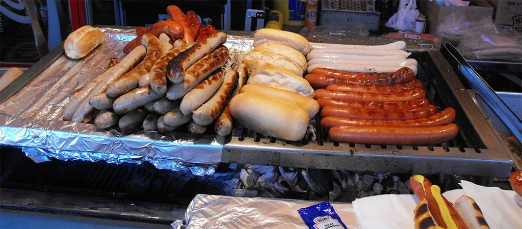 I wurstel ai Mercatini di Natale