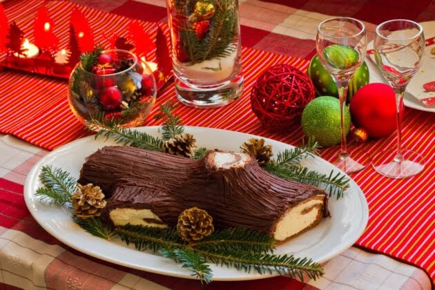 Bûche de Noël tipico del Natale in Francia