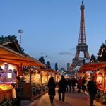 I mercatini di Natale di Parigi visti dal Trocadero