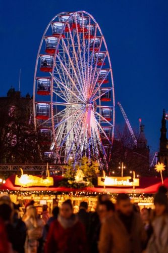 The Big Wheel ai mercatini di Natale di Edimburgo The Big Wheel