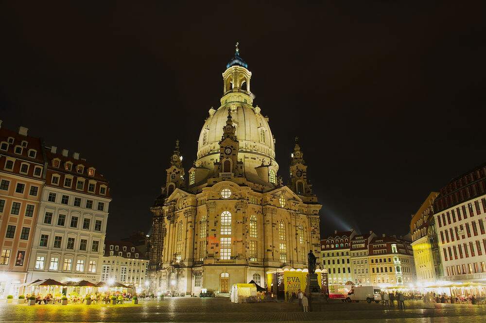 Mercatini alla Frauenkirche di Dresda