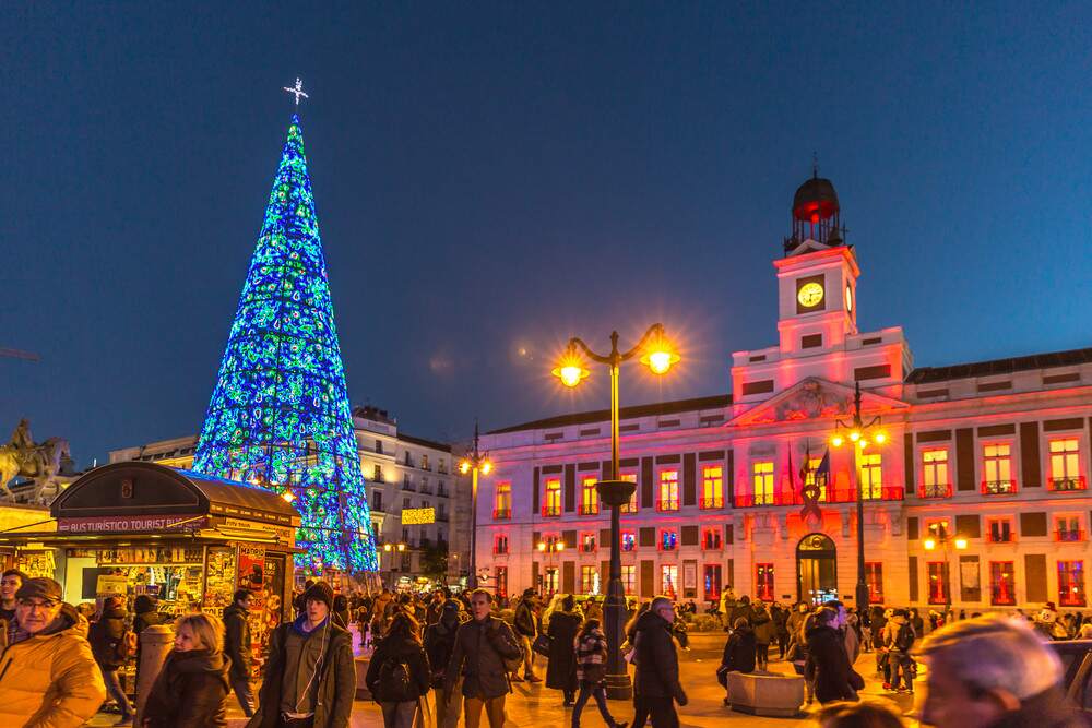 Natale alla Puerta del Sol di Madrid